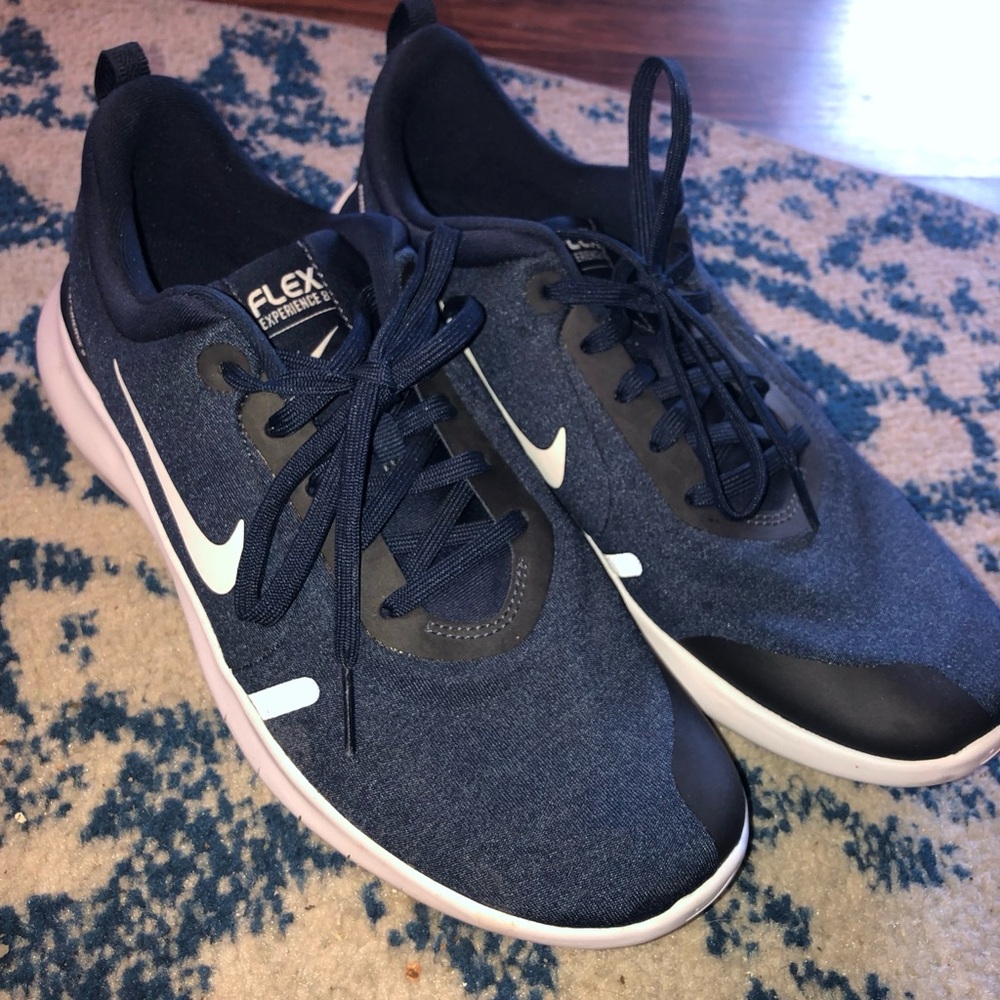 Nike Flex Experience 8 Womans Navy Athletic Shoes Sz 8